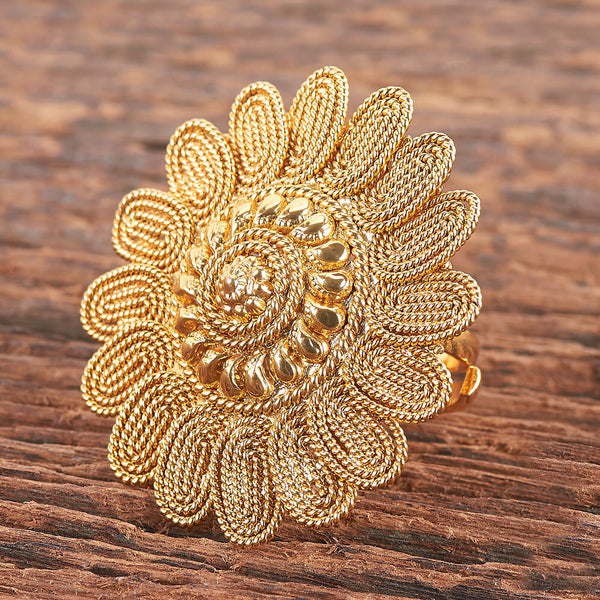 Antique Adjustable Ring With Gold Plating 214013