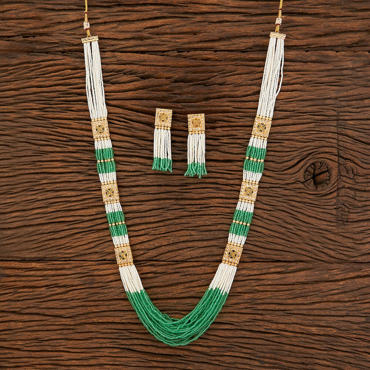 Antique Long Necklace With Gold Plating 214197