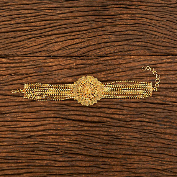 Antique Plain Gold Baju Band With Gold Plating 214461