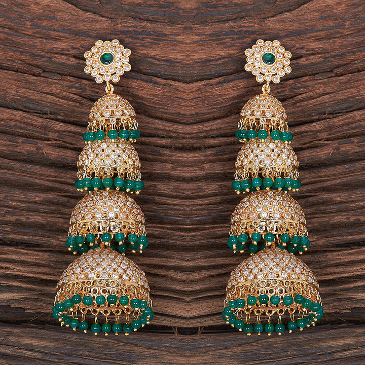 Antique Long Earring With Gold Plating 214535