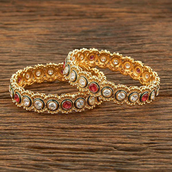 Antique Classic Bangles With Gold Plating 214560