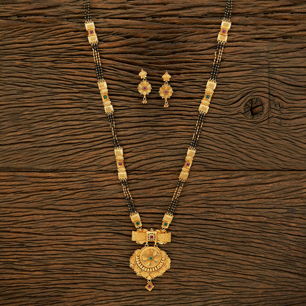 Antique Classic Mangalsutra With Gold Plating 214701