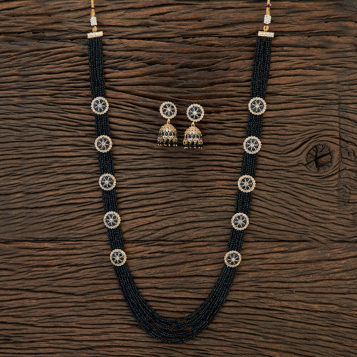 Antique Long Necklace With Gold Plating 214717