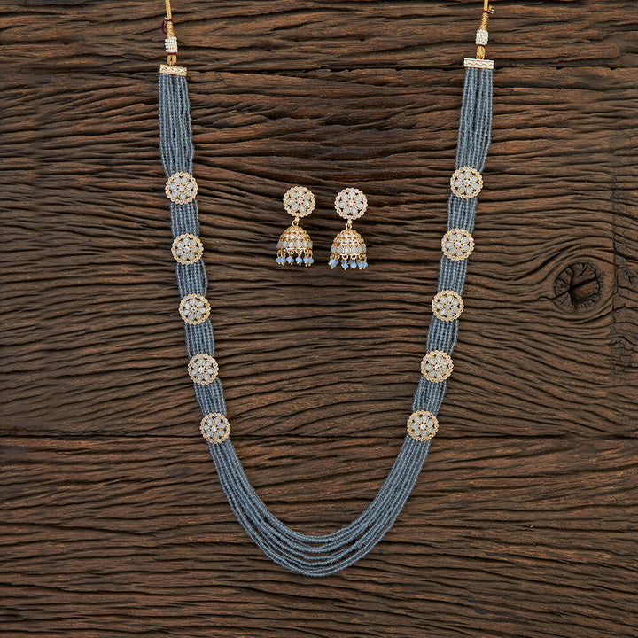 Antique Long Necklace With Gold Plating 214717