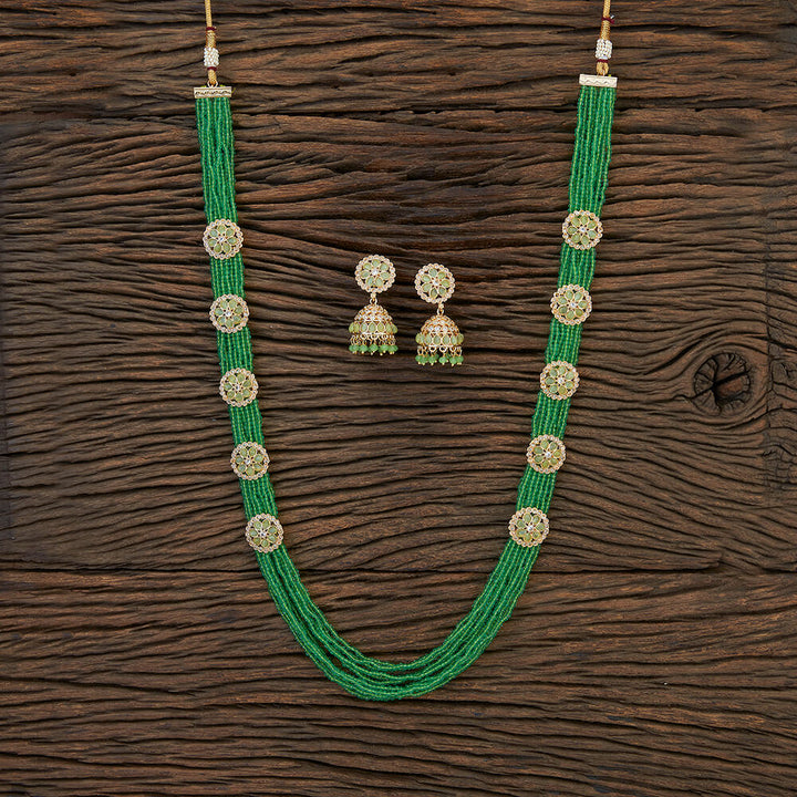 Antique Long Necklace With Gold Plating 214717