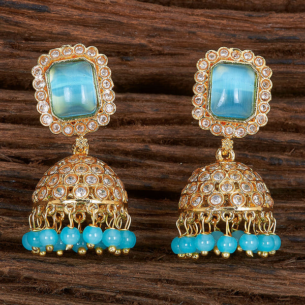 Antique Jhumki With Gold Plating 214719