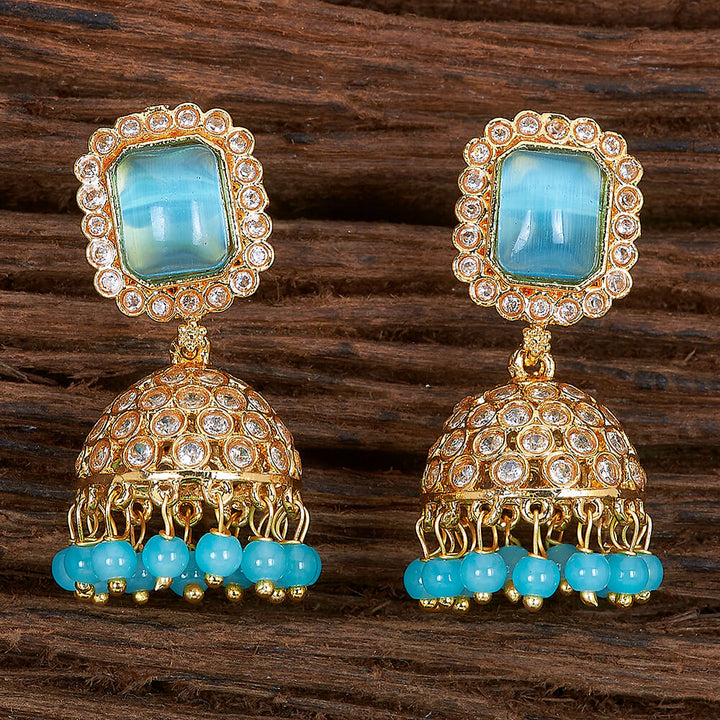 Antique Jhumki With Gold Plating 214719