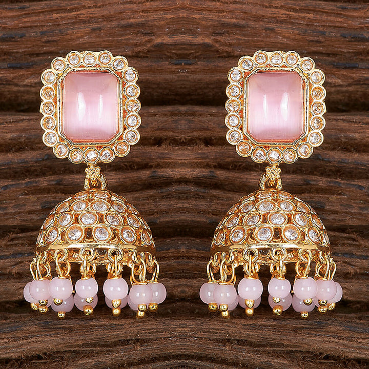 Antique Jhumki With Gold Plating 214719