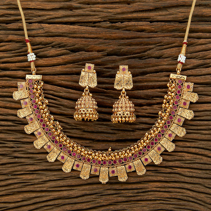 Antique Classic Necklace With Gold Plating 214832