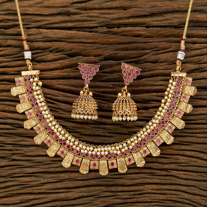 Antique Classic Necklace With Gold Plating 214832