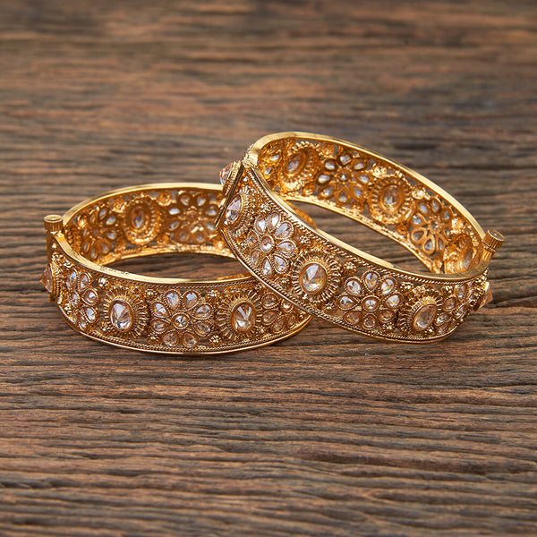 Antique Openable Bangles With Gold Plating 214865