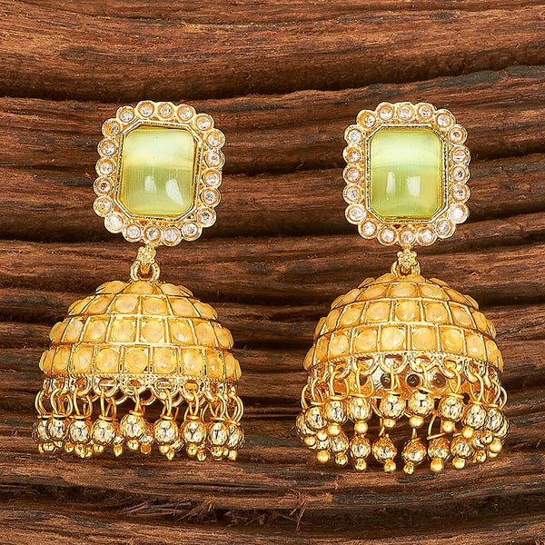 Antique Jhumki With Gold Plating 214905