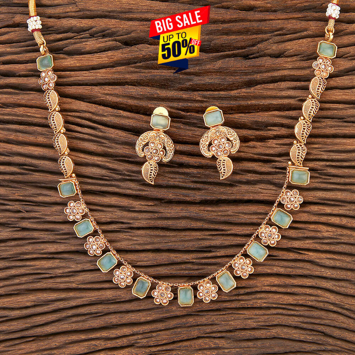 Antique Classic Necklace With Gold Plating 215348