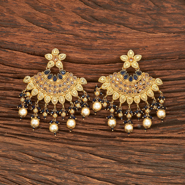 Antique Long Earring With Gold Plating 215487