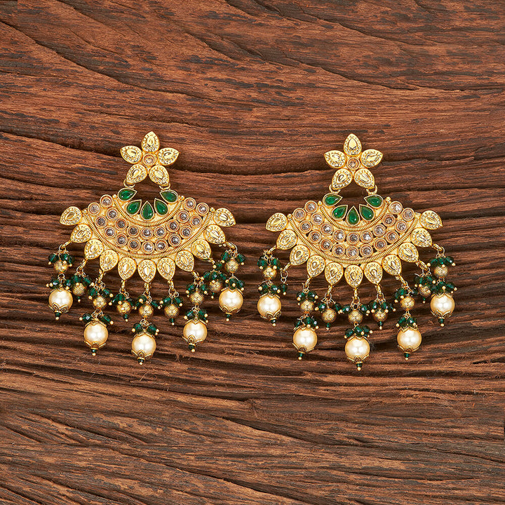 Antique Long Earring With Gold Plating 215487