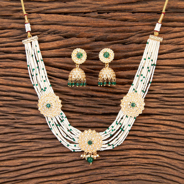 Antique Choker Necklace With Gold Plating 215491