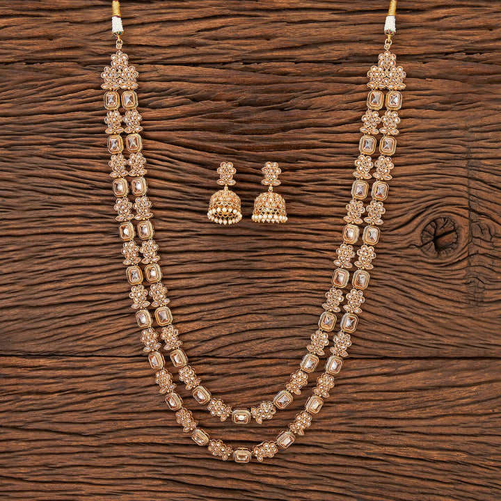 Antique Long Necklace With Gold Plating 216047