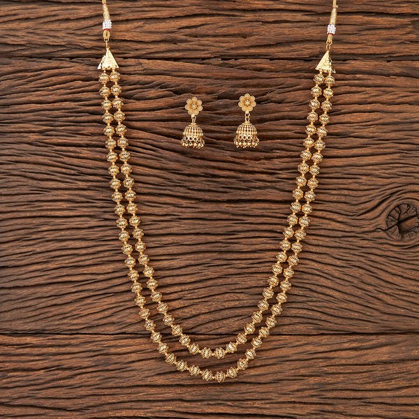 Antique Long Necklace With Gold Plating 216416