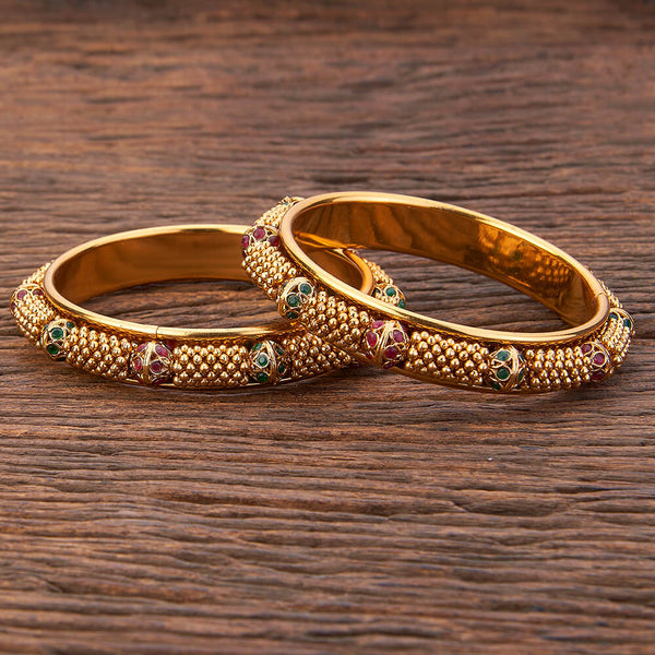 Antique Classic Bangles With Gold Plating 216621