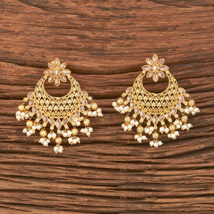 Antique Chand Earring With Gold Plating 216629