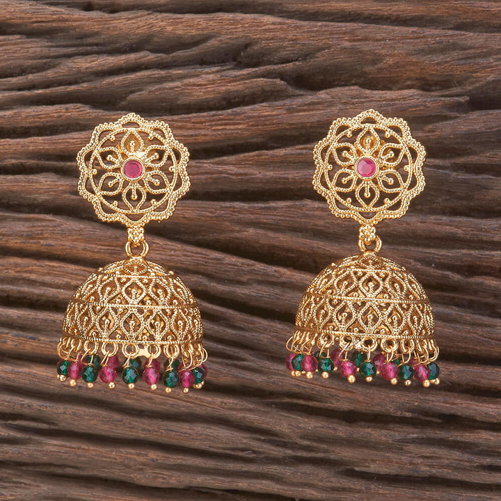 Antique Delicate Earring With Gold Plating 216729