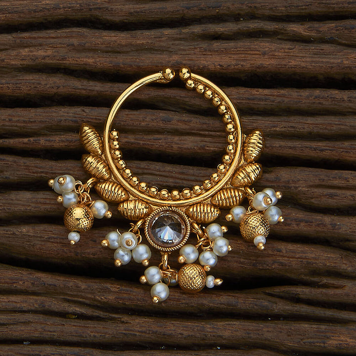 Antique Pressing Nose Ring With Gold Plating 216877