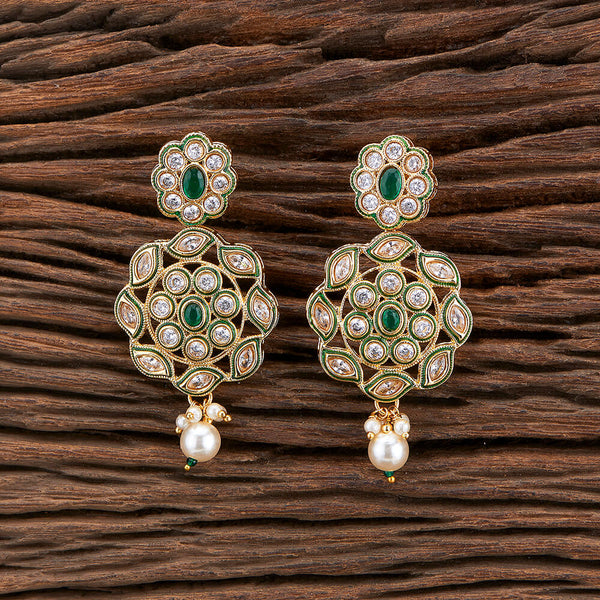 Antique Meenakari Earring With Gold Plating 216994