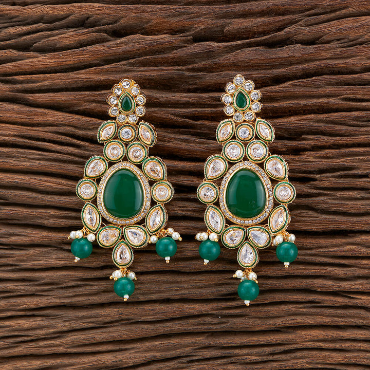 Antique Long Earring With Gold Plating 217017