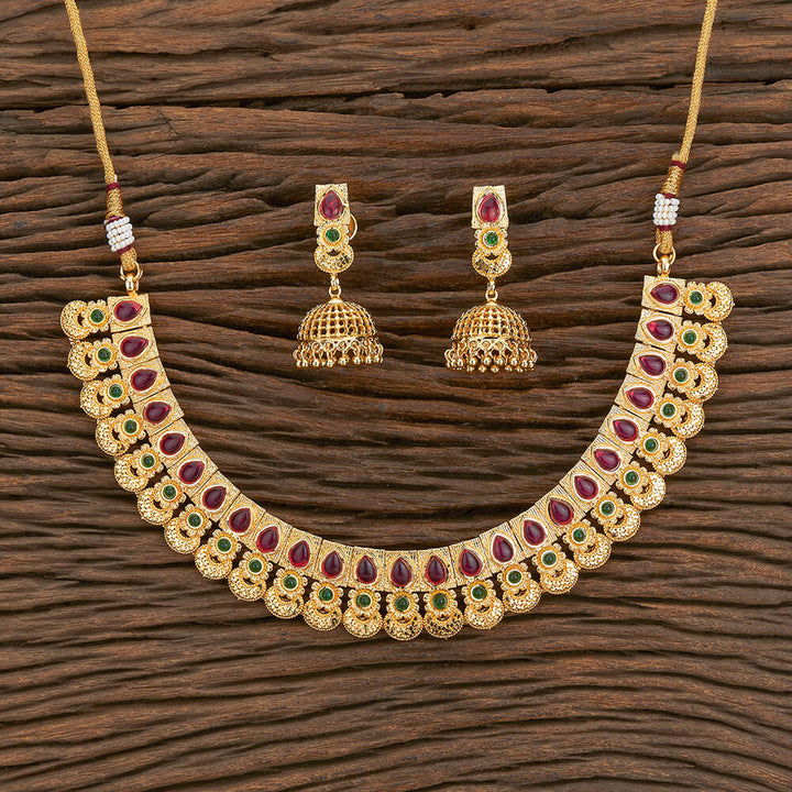 Antique Classic Necklace With Gold Plating 217384