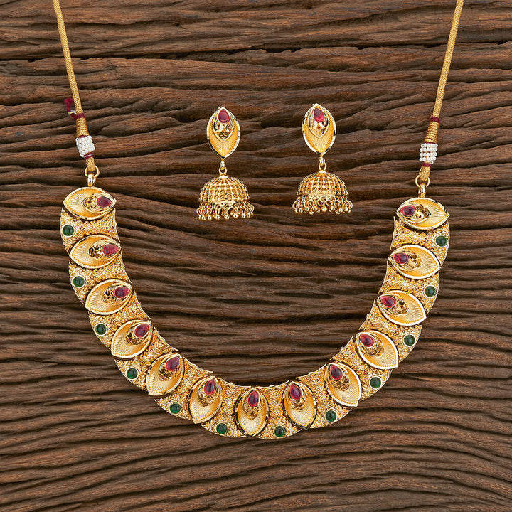 Antique Classic Necklace With Gold Plating 217385