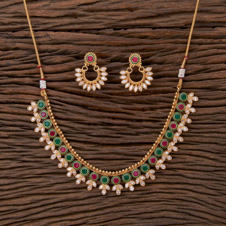 Antique Classic Necklace With Gold Plating 217592