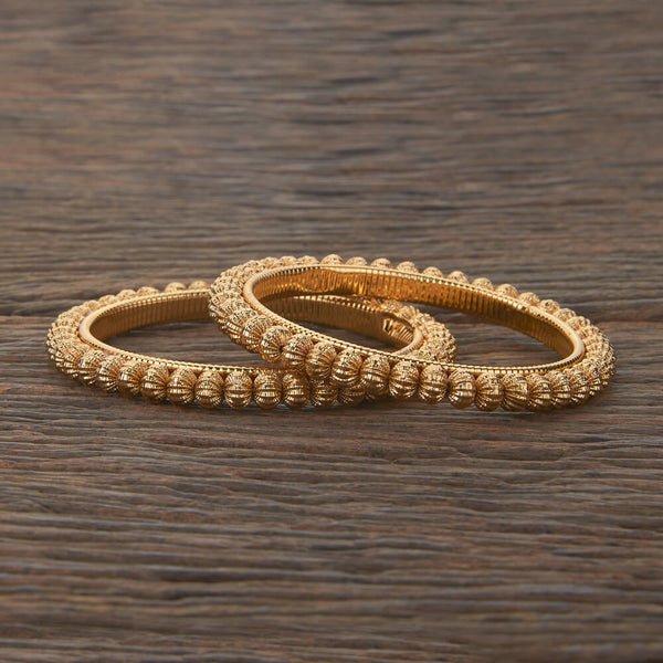 Antique Plain Gold Bangles With Gold Plating 217608