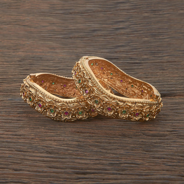 Antique Openable Bangles With Gold Plating 217731