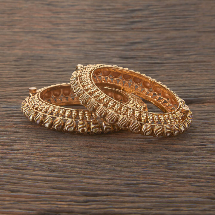 Antique Openable Bangles With Gold Plating 217732