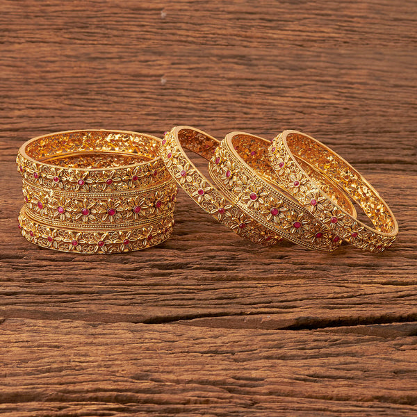 Antique Classic Bangles with gold plating 21802