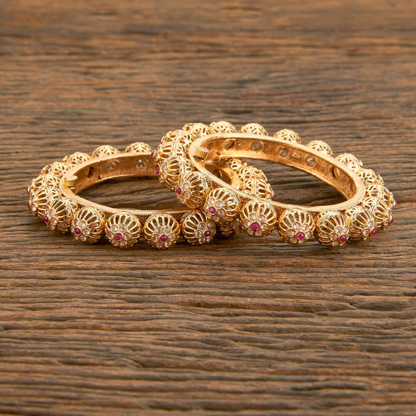 Antique Openable Bangles With Gold Plating 218182