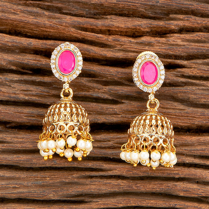 Antique Delicate Earring With Gold Plating 218417