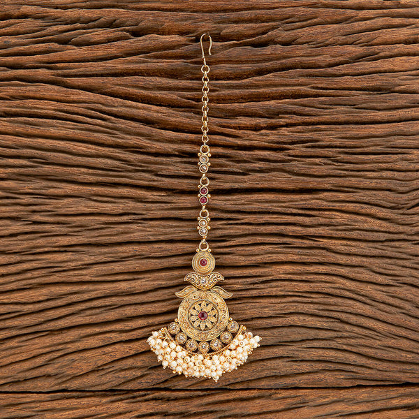 Antique Pearl Tikka With Gold Plating 218640