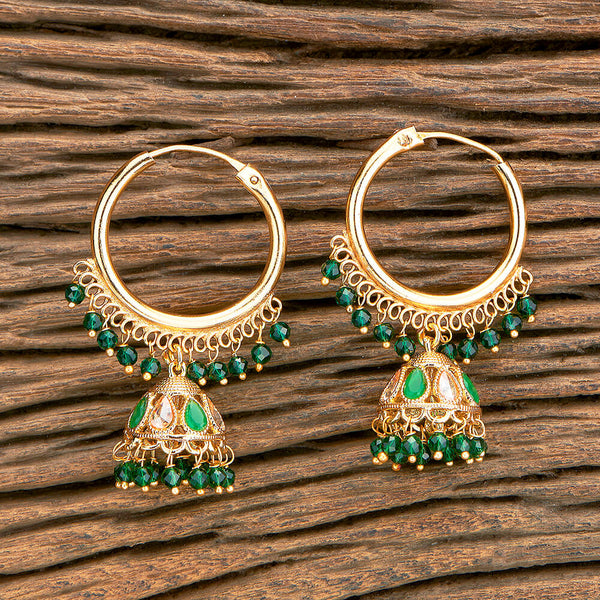 Antique Jhumki With Gold Plating 218682