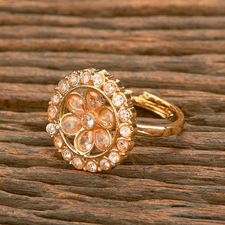 Antique Adjustable Ring With Gold Plating 218787