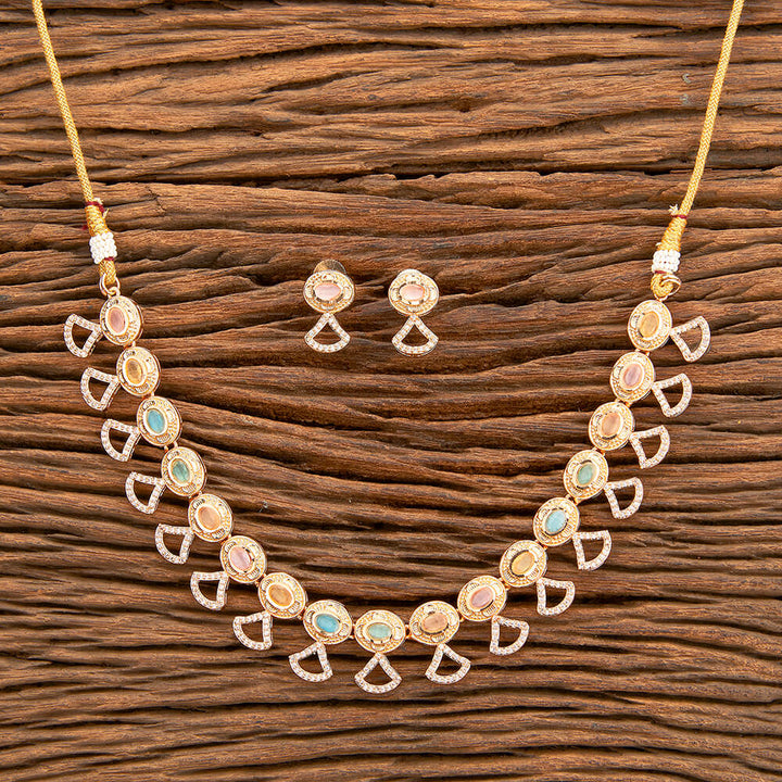 Antique Classic Necklace With Rose Gold Plating 218800