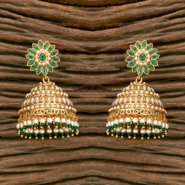 Antique Jhumki With Gold Plating 218900