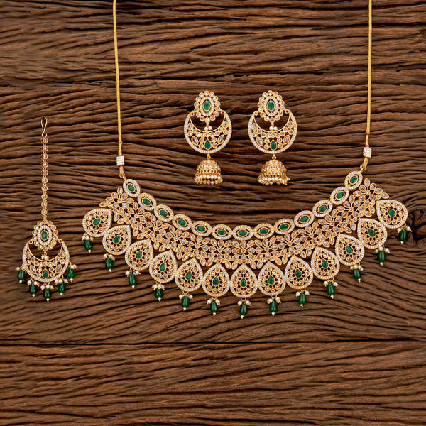 Antique Pearl Necklace With Gold Plating 219008