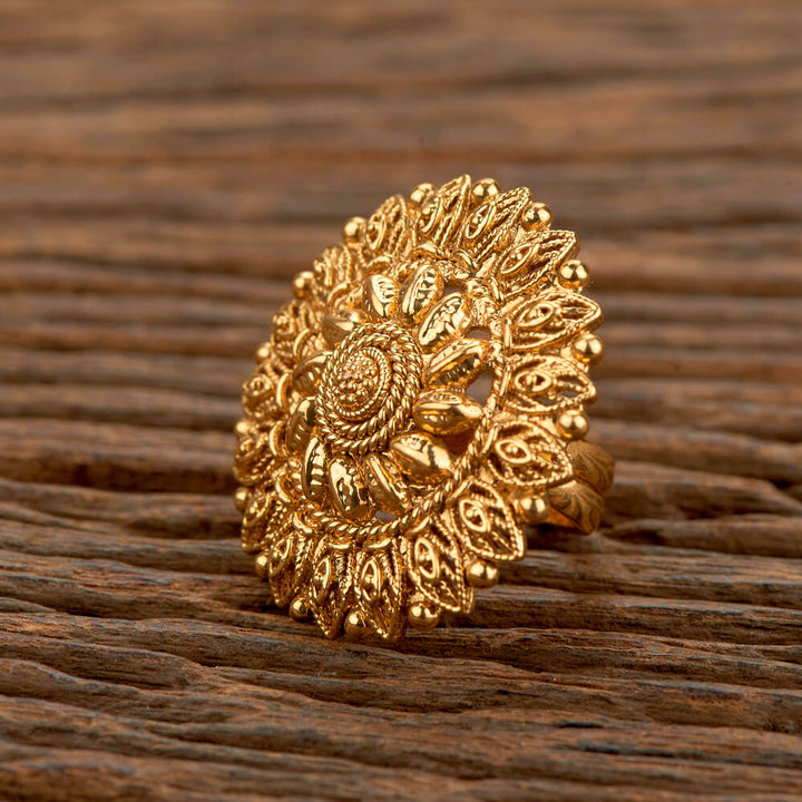 Antique Adjustable Ring With Gold Plating 219048