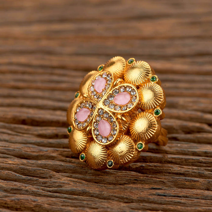 Antique Adjustable Ring With Gold Plating 219098