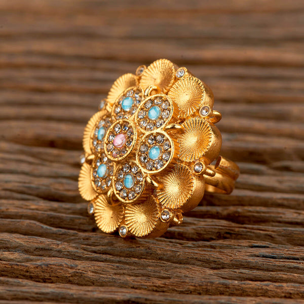 Antique Adjustable Ring With Gold Plating 219100