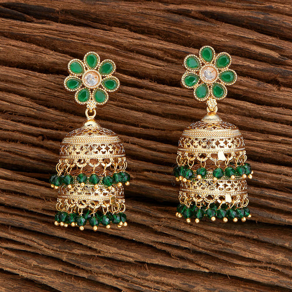 Antique Double Jhumki With Gold Plating 219204