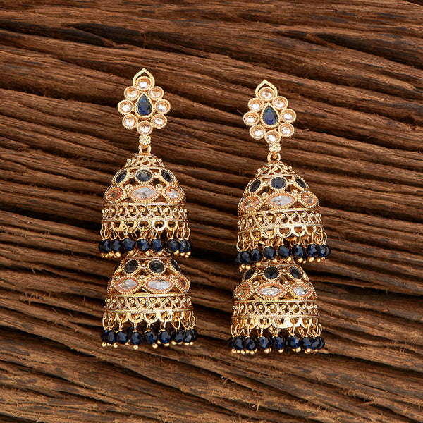 Antique Double Jhumki With Gold Plating 219206