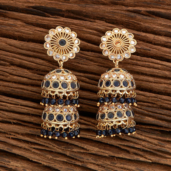 Antique Double Jhumki With Gold Plating 219208