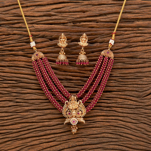 Antique Temple Necklace With Gold Plating 219375